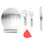 5PCS Stainless Steel Pizza Spatula Cutting Tool 5
