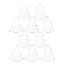 30 Pcs Clear Fillable Baubles For Christmas Wedding Party Decor