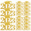 120Pièces Étiquettes Dorées Graduation Pour Décor Table 1