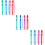 12 Sets Children's Clarinet Beginner 8 Hole Resin Instrument 9