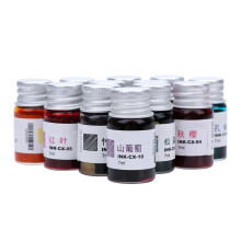 24 Pcs 24 Solar Terms Luminous Gold Powder Fountain Pen Ink