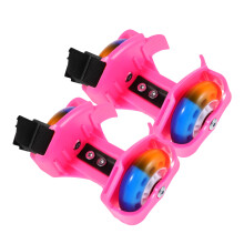 2 Pairs Glowing Skating Shoes For Boys Girls With Light-Up Wheels