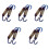 10 Pcs Spring Motorcycle Swivel Hook 5