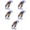 10 Pcs Spring Motorcycle Swivel Hook 9