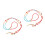 2Pcs Colorful Beaded Glasses Chain Lightweight Eyewear Retainer Decor 9