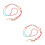 2Pcs Colorful Beaded Glasses Chain Lightweight Eyewear Retainer Decor 6