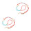 2Pcs Colorful Beaded Glasses Chain Lightweight Eyewear Retainer Decor 10