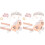 2 Sets Birthday Party Crown Sash Balloons Cake Decor 3