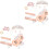 2 Sets Birthday Party Crown Sash Balloons Cake Decor 4