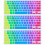 3Stk Tastaturfolie Silikon Mehrfarbig Elastisch Langlebig 8