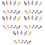 Piano Score Clamp Assorted Color Safe And 50pcs 9