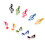 Piano Score Clamp Assorted Color Safe And 50pcs 2