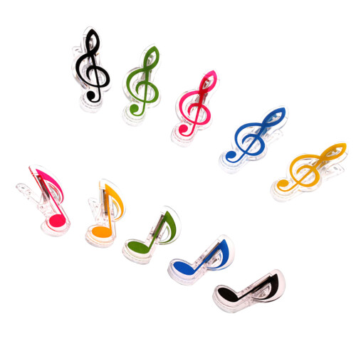 Piano Score Clamp Assorted Color Safe And 50pcs 1