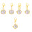 5Pcs Alloy Nurse Pocket Watch With Keychain 4