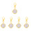 5Pcs Alloy Nurse Pocket Watch With Keychain 5