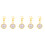 5Pcs Alloy Nurse Pocket Watch With Keychain 9