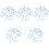 5 Sets Butterfly Anti-Collision Window Clings Decals 5