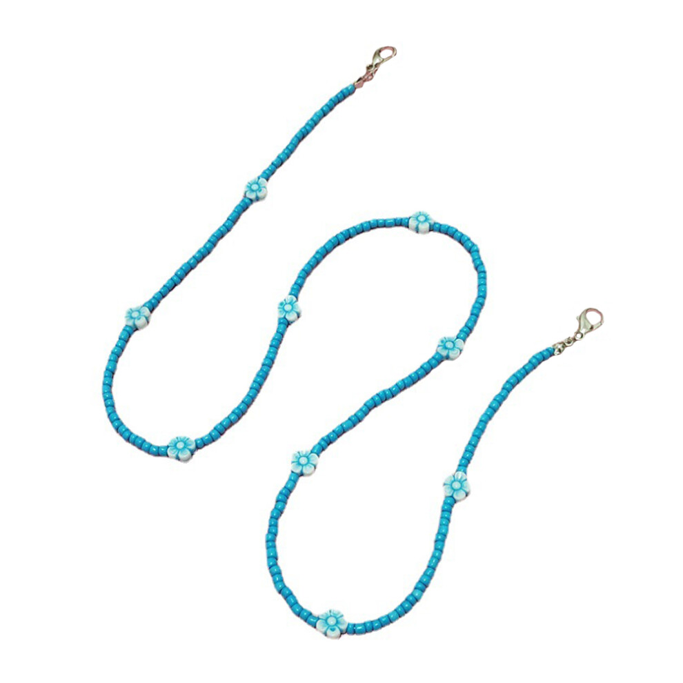 Artibetter 3Pcs Beads Mask Chain Necklace Holder Retainer Hanger Keeper