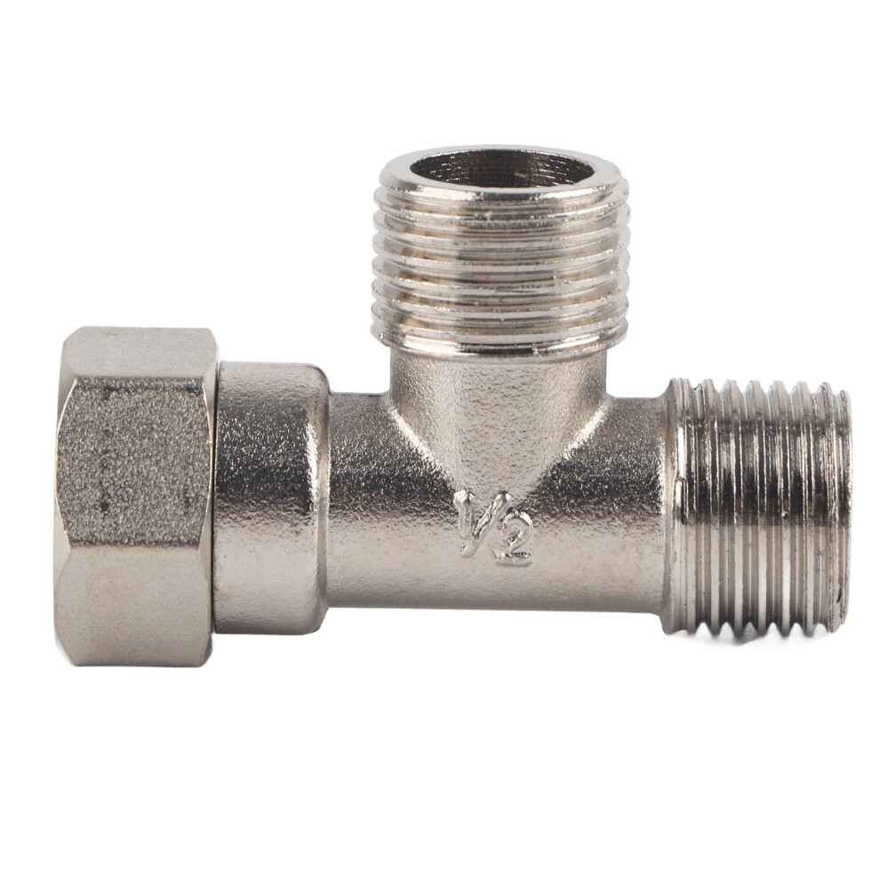 G1/2 Male/Female Thread Tee Connector Stainless Steel Water Pipe 685922913708