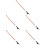 5Pcs Replacement Violin Bow 1/4 Size Musical Instrument Accessory 8