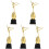5Pcs Kids Ballet Trophy Personalized Dancing Cup For Girls 2
