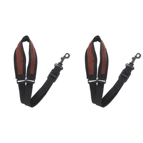 2 Pcs Cotton Adjustable Saxophone Neck Strap Instrument Tool 1