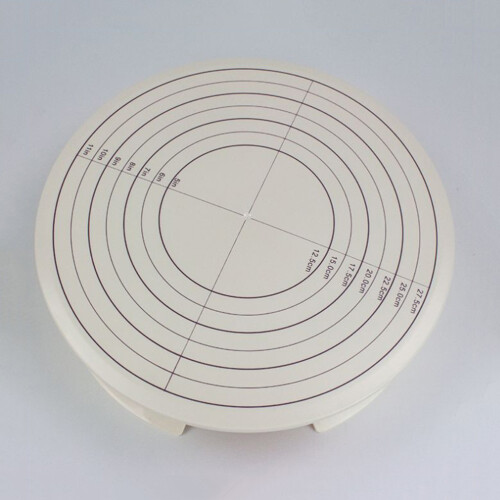 1Pc 12 Inch Plastic Rotating Cake Turntable With Scale For Home Bakery 2