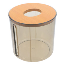 2Pièces Organisateur Papier Couvercle Bambou