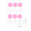 200Pcs Professional Lash Glue Holder Cup With Eyelash Glue Cup Decals 6