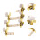 2 Sets Classical Guitar Tuners Professional Tuning Key Pegs 8