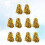 20 Pcs 5 Pairs 25G Plastic Cheering Balls With Handle For Cheerleading 10