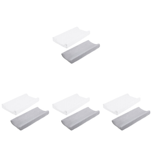 8 Pcs Polyester Changing Pad Covers For Baby Toddler 1