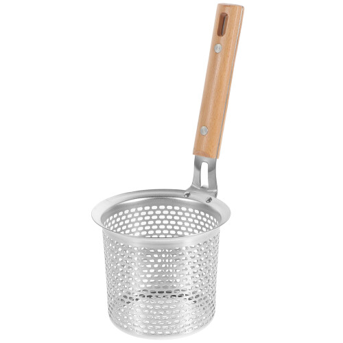 3Pcs Spaghetti Strainer Spoon Stainless Steel With Wooden Handle