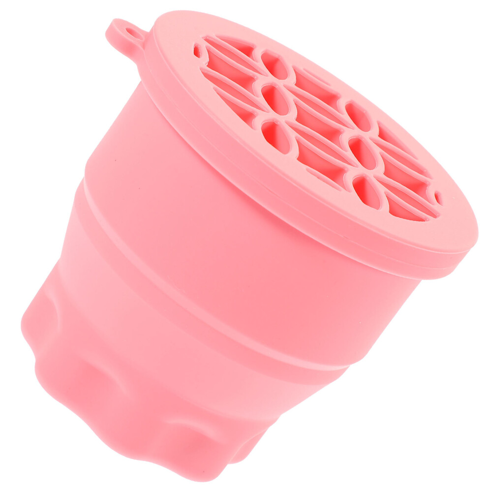 Iplusmile 5Pcs Silicone Makeup Brush Cleaning Cup And Drying Holder