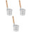 3Pcs Spaghetti Strainer Spoon Stainless Steel With Wooden Handle 5