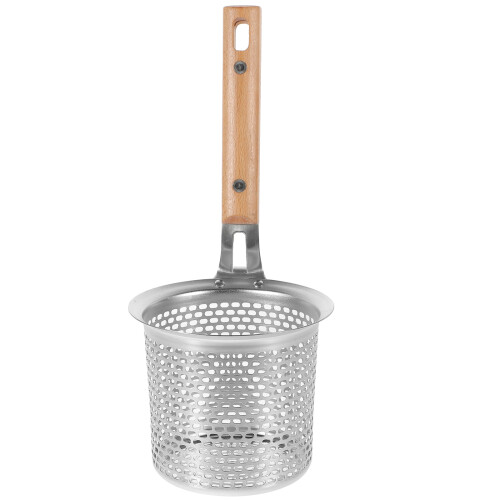 3Pcs Spaghetti Strainer Spoon Stainless Steel With Wooden Handle 1