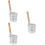 3Pcs Spaghetti Strainer Spoon Stainless Steel With Wooden Handle 9