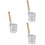 3Pcs Spaghetti Strainer Spoon Stainless Steel With Wooden Handle 8