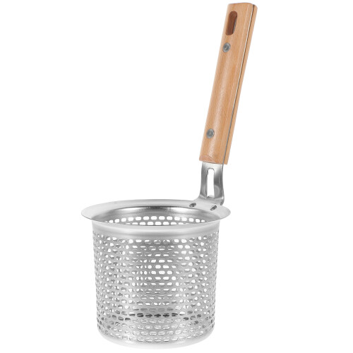 3Pcs Spaghetti Strainer Spoon Stainless Steel With Wooden Handle 2