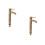 2 Pcs Practical Kitchen And Bathroom Copper Water Tap For Home Golden 9