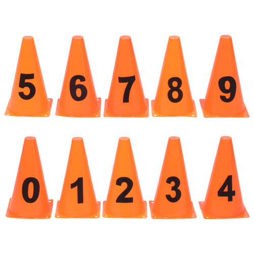 2 Sets Of Numbered Soccer Cones For Agility Training 1