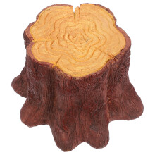 4Pcs Led Flame Lamp Resin Tree Stump Night Light Usb Powered 1.5W
