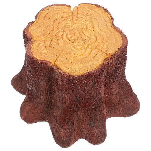 4Pcs Led Flame Lamp Resin Tree Stump Night Light Usb Powered 1.5W