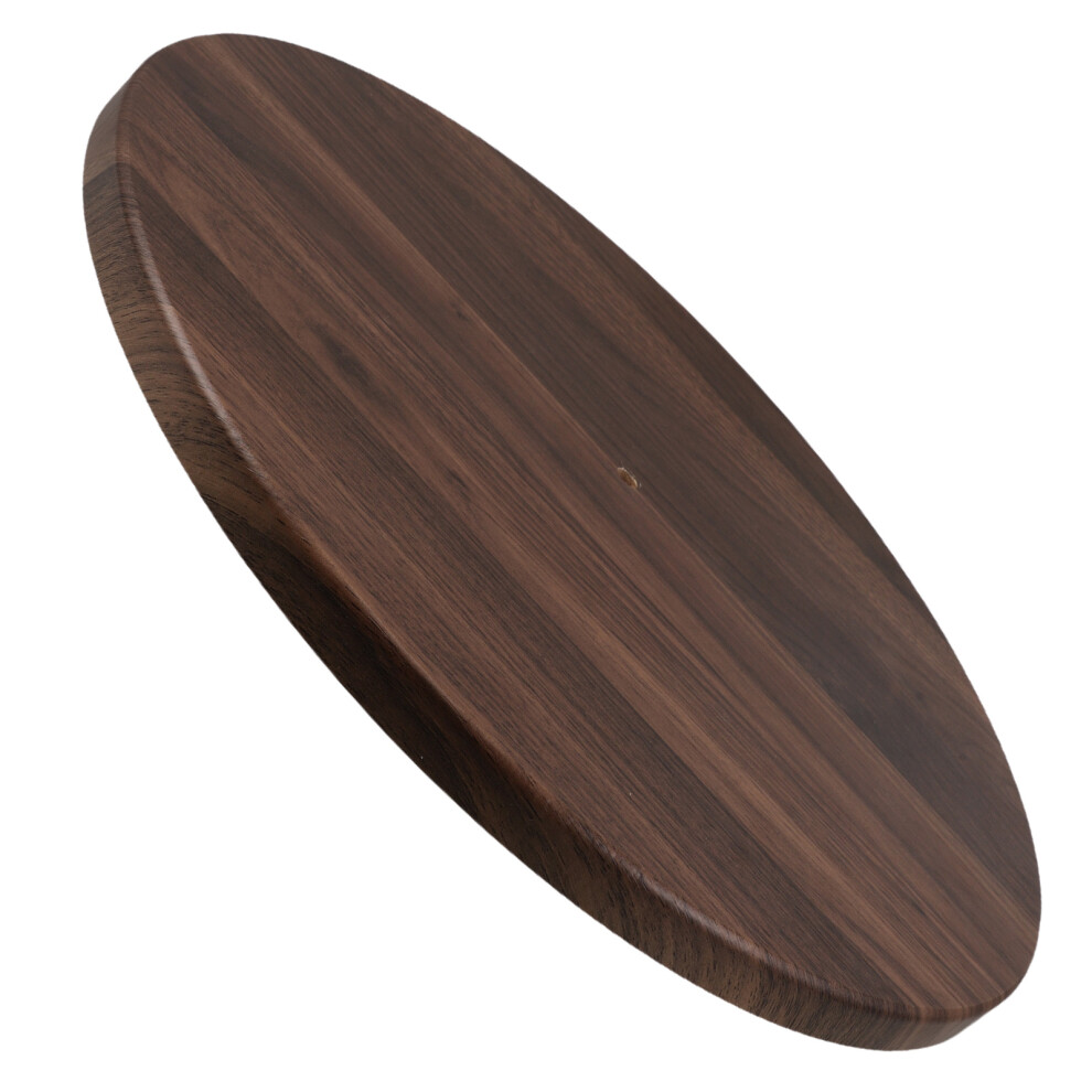 Wooden Round Base Replacement For Standing Coat Rack Walnut Color-image-OPC-PKY7ZVH-NEW