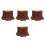 4Pcs Led Flame Lamp Resin Tree Stump Night Light Usb Powered 1.5W 8