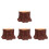 4Pcs Led Flame Lamp Resin Tree Stump Night Light Usb Powered 1.5W 4