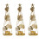 3Pcs Metal Ginkgo Leaf Tea Light Candle Holder For Aromatherapy 6