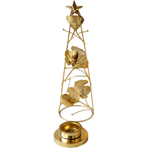 3Pcs Metal Ginkgo Leaf Tea Light Candle Holder For Aromatherapy 2