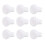 200 Pcs R Type Expansion Rivet Nut Nylon Plastic Clip For PCB White 1