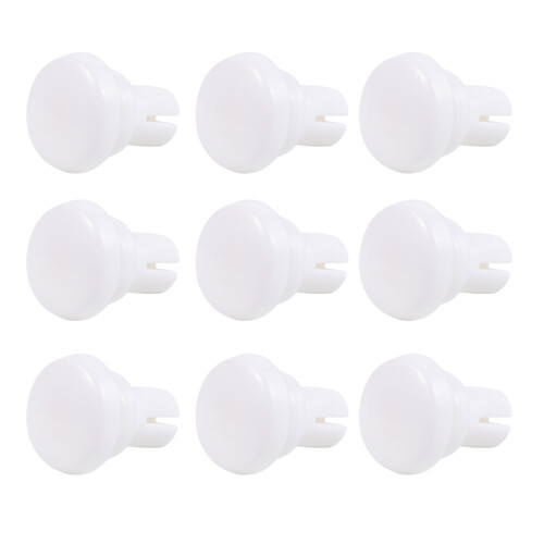 200 Pcs R Type Expansion Rivet Nut Nylon Plastic Clip For PCB White